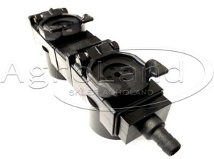 Pokrywa TARV282 osłona z ociekaczem oleju gniazda hydraulicznego FASTER  podwójna rozstaw 82 mm bez klipsów