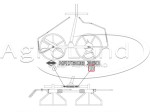 Naklejka HAYBOB 360 Przetrząsarka KUHN K9507610