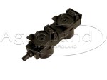Pokrywa TARV272 osłona z ociekaczem oleju gniazda hydraulicznego FASTER  podwójna rozstaw 72 mm bez klipsów