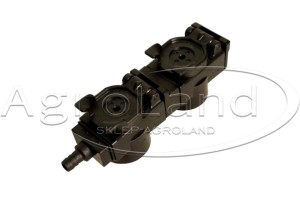 Pokrywa TARV272 osłona z ociekaczem oleju gniazda hydraulicznego FASTER  podwójna rozstaw 72 mm bez klipsów