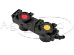 Pokrywa TARV28245GR osłona z ociekaczem oleju gniazda hydraulicznego FASTER  podwójna rozstaw 82 mm z klipsami