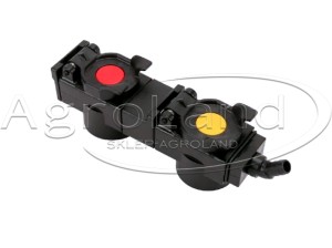 Pokrywa TARV28245GR osłona z ociekaczem oleju gniazda hydraulicznego FASTER  podwójna rozstaw 82 mm z klipsami