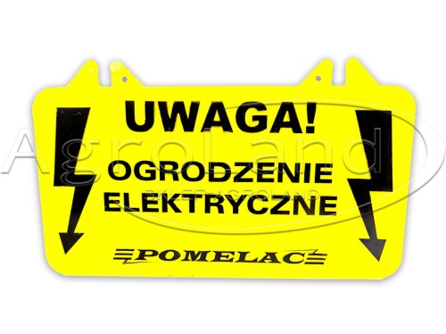 Tabliczka ostrzegawcza do ogrodzeń elektrycznych