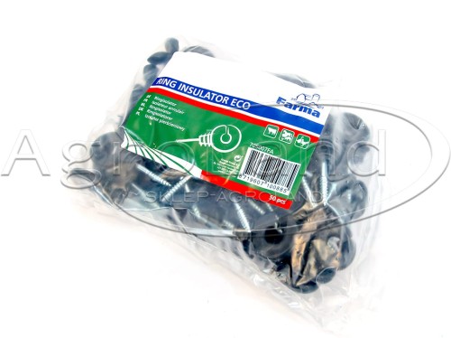 Izolatory do drutu i plecionki z wkrętem do drewna zestaw 50 sztuk 103-010-005 705007FA