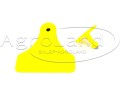 Kolczyk kolczyki czyste 57x59 mm żółte do znakowania JUF-BTM 25 kompletów Allflex 61614001