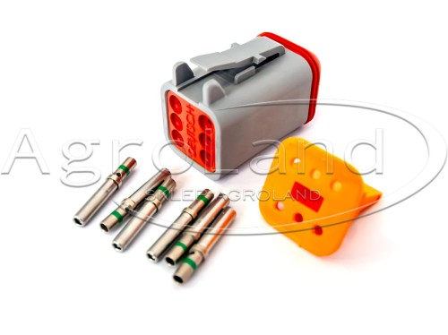 Kompletne złącze elektryczne lampy Deutsch na 6 pinów DT06-6S