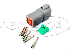 Gniazdo złącze elektryczne lampy Deutsch na 6 pinów DT04-6P