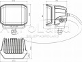 Lampa robocza/ostrzegawcza połączona z kogutem LED 2190 lumenów HC-Cargo 172363