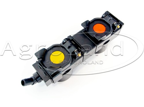 Pokrywa osłona z ociekaczem oleju gniazda hydraulicznego FASTER podwójna rozstaw 72 mm TARV27245RG z klipsami