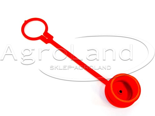 Pokrywa do wtyczki szybkozłączy skręcana 3/4" BSP plastikowa czerwona 2010000056677