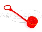 Pokrywa do wtyczki szybkozłączy skręcana 1/2" BSP plastikowa czerwona gwint wew. 2010000056639