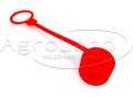 Pokrywa do wtyczki szybkozłączy skręcana 1/2" BSP plastikowa czerwona gwint wew. 2010000056639