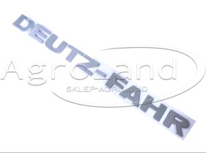 Napis emblemat tabliczka DEUTZ-FAHR 0.019.6525.0