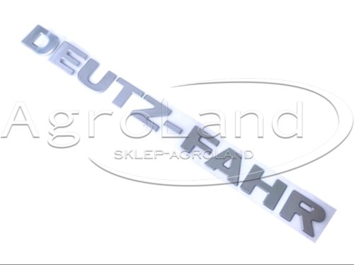 Napis emblemat tabliczka DEUTZ-FAHR 0.019.6525.0